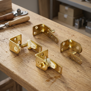 Modern Nylon Bearing Brass Plated Steel Cafe Door Pivot Hinge for Villa - Product Image 3