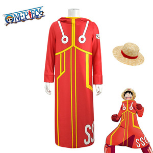 Costume de cosplay Sheng Leni One Piece Luffy, cape rouge avec chapeau, costume d'anime en spandex unisexe pour adulte - Product Image 1