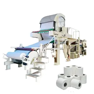1575mm small business 5 ton toilet paper products recycling paper making paper machine