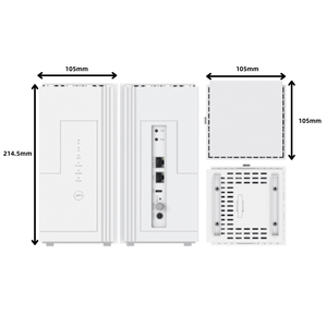เราเตอร์พกพา MegaTower VoIP 4G 5G ไร้สาย <span class=keywords><strong>WiFi</strong></span> 802.11be Openwrt Esim พร้อมระบบโมเด็ม Mesh ความเร็ว 2882Mbps - Product Image 6