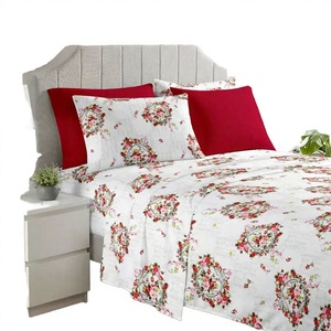 Factory Direct 6PCS 100% Cotton 400TC Double-Sided Quality Modern All-Season Customized <b>Bed</b> Sheet Set Woven Reactive Printed - Product Image 3