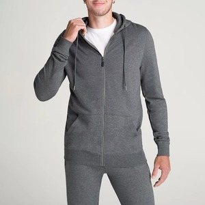 Sweat-shirt à capuche personnalisé pour homme, en coton molletonné, de haute qualité, uni, vente en gros - Product Image 2