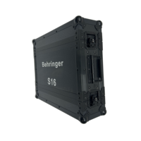 Boîtier de scène 2U en aluminium OEM personnalisé, entièrement noir, avec protection robuste IP67 étanche, pour équipement audio et interface de mixage