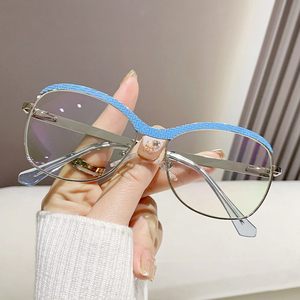 7148 Oval - Monturas Ópticas para <span class=keywords><strong>Gafas</strong></span> de Mujer, Anti Luz Azul, Talla Grande, Modelo 2026 - Product Image 5