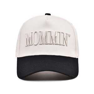 Women's Spring Summer Outdoor Sun Protection Baseball Cap New Letter Embroidery 'MOMMIN' <b>Duck</b> Tongue <b>Hat</b> Canvas Trucker <b>Hat</b> - Product Image 6