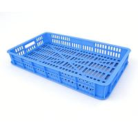 Caisse en plastique empilable pour l'agriculture, fruits, légumes, panier en plastique en gros