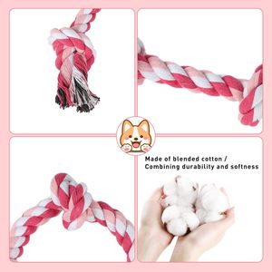 Jouet pour chien en corde de coton naturel, amusant et interactif, résistant aux mastications agressives - Product Image 5