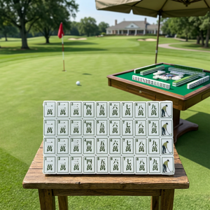 Nuevo Juego de Mahjong Americano de Acrílico Sólido con Diseño Deportivo de Golf, Set de Regalo Completo, Venta Directa de Fábrica, Soporte Personalizado en Preventa - Product Image 1
