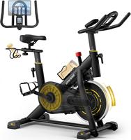 Máquina de gimnasio para interiores de alta calidad, pantalla táctil electrónica, ajuste de altura, volante magnético, bicicleta giratoria para Fitness en casa