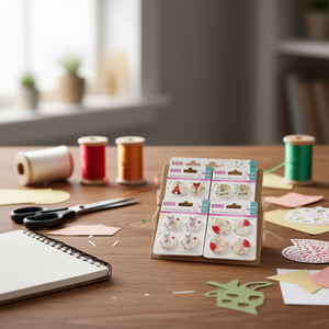 Bottone Decorativo in Madreperla Ilan 30mm per Artigianato, Confezione da 4 Pezzi - Product Image 2