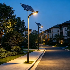 Lampes solaires de jardin électriques modernes de haute qualité à grande capacité de batterie IP65, super lumineuses pour villas, zones résidentielles, routes - Product Image 5