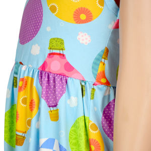 Robes d'été pour bébés filles, vêtements pour enfants, motifs personnalisés imprimés numériquement, sans manches, style boutique, avec fermeture à boutons-pression - Product Image 5