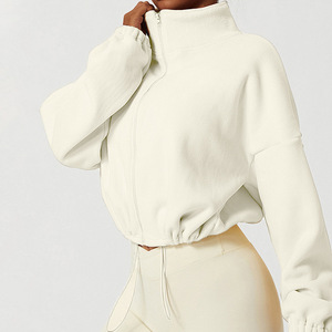 OEM nuova moda felpa da donna a collo alto <span class=keywords><strong>vestiti</strong></span> da corsa all'aperto felpe da donna a manica lunga per l'autunno - Product Image 3