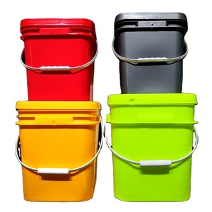 Manufacturers popula square plastic food grade plastic bucket water storage