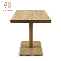 Pieds de bureau en bois, Tube rond, carré, café, Bar, Restaurant, Center de Table, pieds de Table, couleur noyer, Base de Table basse
