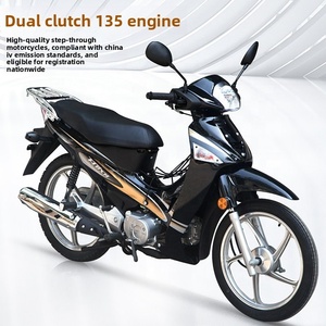 Scooters de Combustible con Chasis Curvo para Hombres y Mujeres, Nuevos, Estándar Nacional, Velocidad Máxima >50 km/h, Disponibles en Negro, Azul y Borgoña - Product Image 2