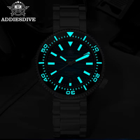 Addiesdive – montre de plongée mécanique pour homme, bracelet en acier 316L, saphir, étanche, lumineux, mouvement japonais NH35, BGW9, nouvelle collection 2069