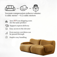 Canapé-lit pliable compressé multi-usage, emballé sous vide, mobilier moderne et minimaliste pour chambre d'amis et repos