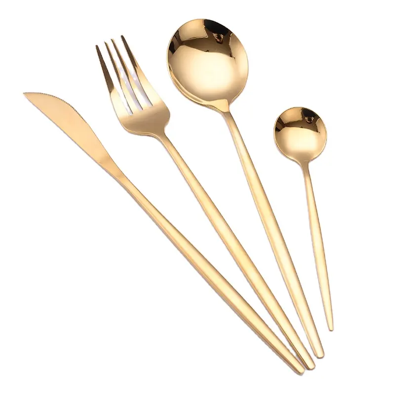 New Arrival High Quality Cutlery Set Stainless Steel Gold Cutlery
