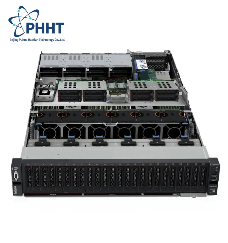 Original Lenovo Thinksystem Sr650 V2 Sr650 2U servidor en rack Xeon plata 32G RAM STATA/SAS 750W servidor GPU