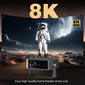 โปรเจคเตอร์ 8K ระบบ Android 14 รุ่นใหม่ล่าสุด โฟกัสอัตโนมัติ ปิดผนึกอย่างสมบูรณ์ ไร้สายอัจฉริยะ WiFi BT จอ LCD 3 มิติ ความละเอียด FHD 1080P สำหรับโฮมเธียเตอร์ หน่วยความจำ 2+32G - Product Image 4