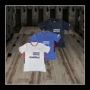 Camiseta de Fútbol Cruz Azul Versión Aficionado Estilo Tailandés Bellinghams Fernandes Zidane Informal de Fútbol Verano Otoño Corte Automatizado - Product Image 3