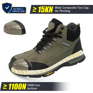 <span class=keywords><strong>Scarpe</strong></span> <span class=keywords><strong>Antinfortunistiche</strong></span> con Punta in Acciaio Antiurto Standard Europeo Suola in PU Rete in Pelle Super Resistente per Uso in Fabbrica Estate Inverno - Product Image 3