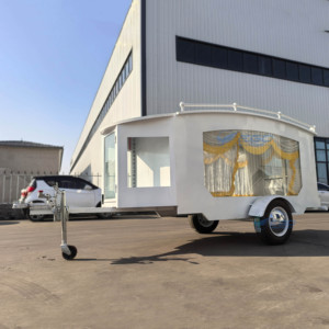 Lujosa Limusina Fúnebre Eléctrica Personalizada con Estructura de Acero y 4 Ruedas en Venta - Product Image 3
