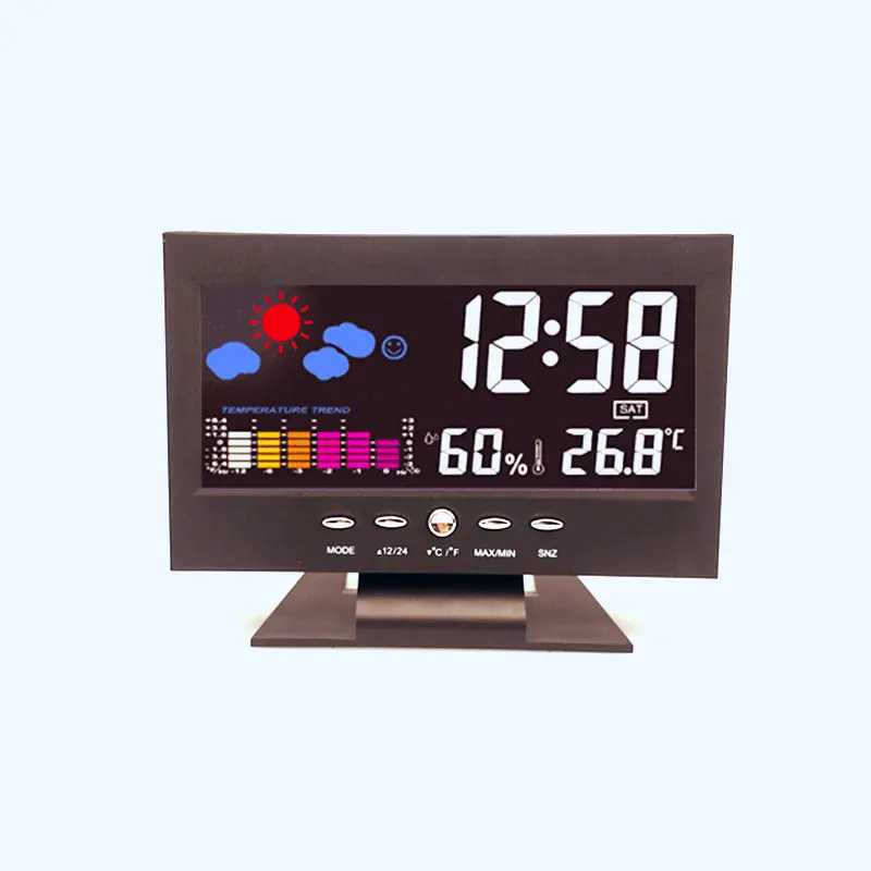 Customized Color Screen Display Digital Clock Calendar Electronic Wall Digital Calendar Alarm Clock Multiple Mounting