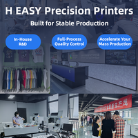 Impresora Textil Digital DTF H-EASY HY-702 para Camisetas, con Dos Cabezales de Impresión I3200 A1 + Máquina + Cuarto de Secado, 2 Cabezales, 22/h, Flexográfica, con Calor