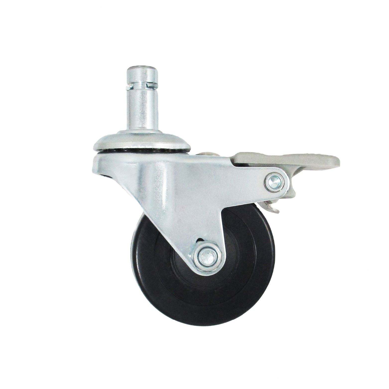 2 Caster Wheels With Brakes