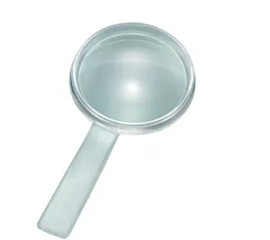 5 Inch 10x Magnifying Glass - Light Green Tint Glass Lens