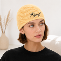 Gorro de Invierno Térmico Personalizado con Logotipo Bordado, Gorro de Punto Tipo Waffle, Gorro de Calle para Hombre y Mujer