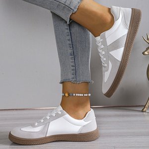 Nouvelles chaussures unisexes sportives et polyvalentes pour femmes, baskets blanches <span class=keywords><strong>de</strong></span> grande taille pour l'automne, chaussures plates décontractées et <span class=keywords><strong>tendance</strong></span> - Product Image 5