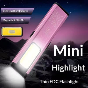 Linterna de Trabajo Recargable con Batería AA, Carga USB, Resistente al Agua IP33, Magnética, COB Ultrafino, Portátil, LED, para Camping - Product Image 3