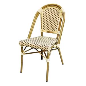 Meubles de bistrot français pour l'extérieur, chaise en rotin d'extérieur, <span class=keywords><strong>table</strong></span> et chaises en aluminium pour café, restaurant, <span class=keywords><strong>jardin</strong></span> - Product Image 5