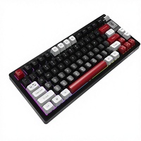 Clavier mécanique de jeu à structure de joint à trois modes avec logo personnalisé OEM, 79 touches, éclairage RVB à échange à chaud, clavier mécanique