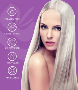 Shampoo violet adapté aux <span class=keywords><strong>cheveux</strong></span> blonds et gris, élimine <span class=keywords><strong>les</strong></span> reflets cuivrés, adoucit <span class=keywords><strong>les</strong></span> <span class=keywords><strong>cheveux</strong></span>, shampooing violet <span class=keywords><strong>pour</strong></span> garder <span class=keywords><strong>les</strong></span> <span class=keywords><strong>cheveux</strong></span> brillants, shampooing violet - Product Image 3