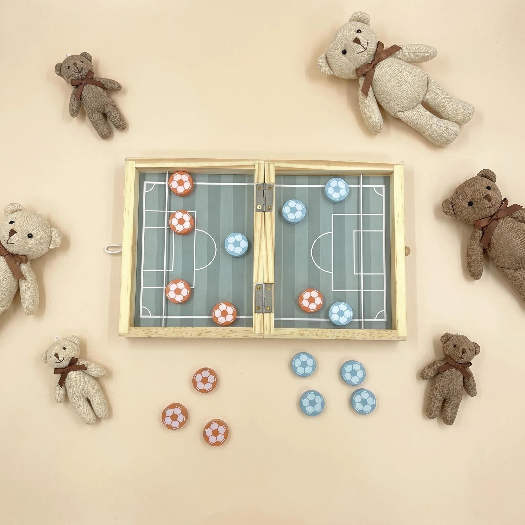 Jeu de palet de football pliable