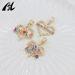 Gran Venta Colgante para Pulsera Bañado en Oro Mañana Será Bonito Corazón de <span class=keywords><strong>Bichota</strong></span> Colgante para Collar de la Famosa Cantante Karol G - Product Image 6