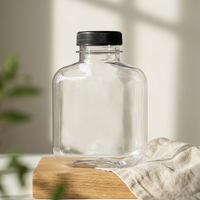 Gobelet en plastique jetable pour jus 250ML 350ML 500ML, bouteille en plastique pour boissons froides à haute perméabilité