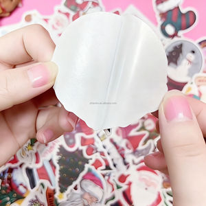 נייר דבק באיכות גבוהה מותאם אישית נייר דבק שמח חג המולד סנטה קלאוס מדבקות הפסטיבל עבור כרטיסי חג המולד צבעוניים - Product Image 6