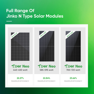 แผงโซลาร์เซลล์ N Type Topcon BIPV 550W 570W 580W 590W แบบสองหน้าสำหรับหลังคา - Product Image 2
