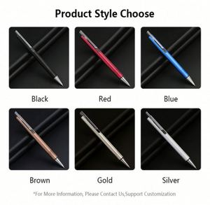 Bolígrafo de Metal Grabado con Láser Personalizado, 1.0 mm, Regalo Promocional, Logotipo Personalizado para Hoteles, Conferencias, Bolígrafos con Logotipo de Marca - Product Image 6