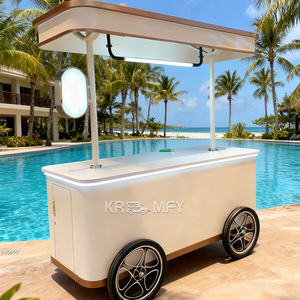 Camion de nourriture mobile électrique 2025 pour la vente de glaces, chariot à main avec congélateur pour la présentation de gelato - Product Image 2