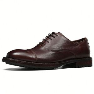 Producto en Oferta - Nuevo Modelo de Zapatos de Vestir Formales para Boda y Oficina, de Cuero Vacuno Genuino, Cómodos para Negocios - Product Image 4