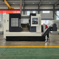 Tour CNC de haute précision TCK56 à banc incliné, centre de tournage métallique avec tourelle hydraulique à 12 postes pour pièces automobiles