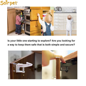 Chiusura di Sicurezza <span class=keywords><strong>Invisibile</strong></span> per Armadietti, Installazione Facile Senza Foratura, Blocco a Pressione per la Protezione dei Bambini - Product Image 2