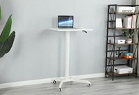 ADA Meilleure Vente - Bureau Mobile pour Ordinateur Portable à Hauteur Réglable Pneumatique (680-1080mm) sur Roulettes