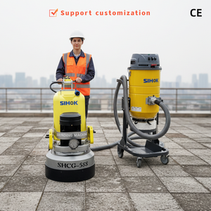 220V Einphasiger Granit-Marmor-Terrazzo-Epoxid-Bodenschleifer Betonpolierer Betonboden-Poliermaschine - Product Image 1